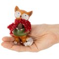 Deko Fuchs mit Schal und Zapfen 10cm 2St | Floristik24.de