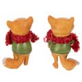 Deko Fuchs mit Schal und
