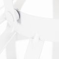 Gartenlaterne Metall Glas Windlicht zum Hängen Weiß Ø18,5cm | Floristik24.de