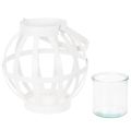 Gartenlaterne Metall Glas