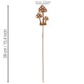 Gartenstecker Edelrost Fliegenpilz Deko Stecker 10cm 6 St | Floristik24.de
