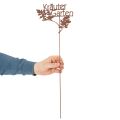 Gartenstecker Rost Kräuter Garten Beetstecker 14x17cm 4St | Floristik24.de