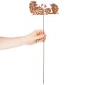 Gartenstecker Igel Motiv Rost Deko für Sommer und Herbst 53cm | Floristik24.de