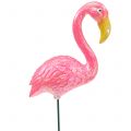 Floristik24 Gartenstecker Flamingo Rosa 15cm