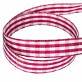 Geschenkband Karo Rot 15mm 20m