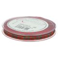 Floristik24 Geschenkband Schottisch Weihnachtsband Rot Grün 10mm 20m
