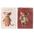 Geschenktasche Weihnachten Maus-Motiv 16cm 2St | Floristik24.de
