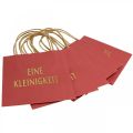 Floristik24 Geschenktüten „Eine Kleinigkeit“ Rot Papier 20×11×25cm 6St