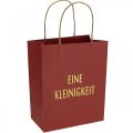 Floristik24 Geschenktüten „Eine Kleinigkeit“ Rot Papiertüten 16×8cm 6St