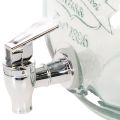 Getränkespender Glas mit Zapfhahn Set mit 4 Trinkgläsern H25,5cm | Floristik24.de