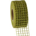 Floristik24 Gitterband 4,5cm x 10m Moosgrün