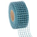 Floristik24 Dekoband Gitterband 4,5 cm breit in Blau für Bastelprojekte 10m