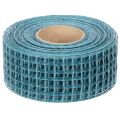 Dekoband Gitterband 4,5 cm breit in Blau für Bastelprojekte 10m | Floristik24.de