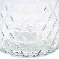 Floristik24 Deko-Glas Rauten Glasvase Klar Blumenvase  2St