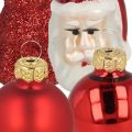 Floristik24 Mini Weihnachtsdeko Figuren und Kugeln Sortiert Glas 3cm 9St