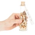 Glasflasche Deko mit Muscheln und Anhänger maritime Tischdeko 17cm 2St | Floristik24.de