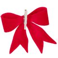 Dekoschleife Rot mit Clip Vielseitige Weihnachtsdeko 11cm 4St | Floristik24.de
