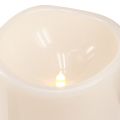 Große LED Kerze mit Timer Für außen Warmweiß Ø12,5cm H20cm | Floristik24.de