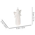 Engel Anhänger Dekofigur zum Aufhängen für Weihnachtsbaum 8cm 4St | Floristik24.de