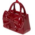 Deko Handtasche mit Schleife