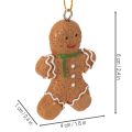 Deko Anhänger Lebkuchenmännchen als Christbaumschmuck 6cm 12St | Floristik24.de