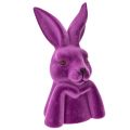 Floristik24 Hase Denkend Beflockt Hasenbüste Ostern 16,5×13×27cm