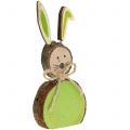 Floristik24 Deko Hase Holz farbig sortiert 10cm 8St