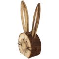 Floristik24 Hasenkopf aus Holz Natur 11cm - 12cm 6St