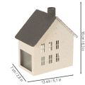 Lichthaus Metall Haus Windlicht Dekoration 16cm | Floristik24.de