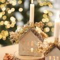 Lichthaus Metall Haus Windlicht Dekoration 16cm | Floristik24.de
