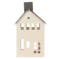 Deko Haus aus Metall mit Schornstein und Fenster 24cm | Floristik24.de