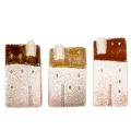 Dekohaus Keramik Miniatur Häuser Set Tischdeko 9cm 3St | Floristik24.de
