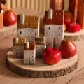 Keramikhaus Deko mit Schornstein Teelichthaus Herbst und Winter 13cm 2St | Floristik24.de