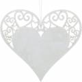 Floristik24 Herzdeko zum Hängen, Hochzeitsdeko, Herzanhänger aus Holz, Herzdeko, Valentinstag 12St