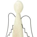 Holzengel Natur Schutzengel Holz Figur modern H27,5cm | Floristik24.de