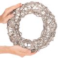 Holzkranz Dekokranz Natur Weiß Ø30cm H9,5cm | Floristik24.de
