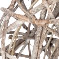 Holzkranz Dekokranz Natur Weiß Ø30cm H9,5cm | Floristik24.de