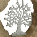 Floristik24 Deko Skulptur Baum im Holzring Tischdeko zum Stellen 22×21×4cm
