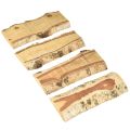 Holztablett mit Baumrinde Birke Holz Deko 25×10×2cm 4 St | Floristik24.de