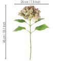 Hortensie künstlich Deko Blume mit Stiel 46cm | Floristik24.de