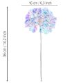 Künstlicher Blütenzweig Hortensie in irisierenden Farben 36cm 2St | Floristik24.de