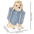 Dekofigur Hund sitzend Welpe im Geschenkpaket 20cm | Floristik24.de