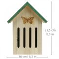 Insektenhotel Holz, Insektenhaus, Nisthilfe Schmetterling H21,5cm