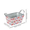 Jardiniere Frühling Blumenkasten Metall Deko 20×12,5×10cm | Floristik24.de