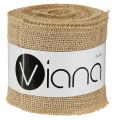 Juteband Natur Tischläufer rustikal Jute Topfband 10cm 9m | Floristik24.de