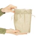 Jutetasche 13,5×11cm H25cm | Floristik24.de