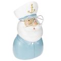 Floristik24 Kapitän Figur maritime Deko mit Brille und Mütze 16cm