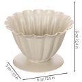 Schale Pokal Blütenkelch Cremefarbene Deko 9cm | Floristik24.de