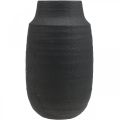 Floristik24 Keramik Vase Schwarz Blumenvase Deko Vasen Ø17cm H34cm