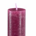 Kerzen Durchgefärbt in Berry Stabkerzen 34x240mm 4 St | Floristik24.de
